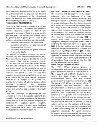 Proton pump inhibitors present and future a review | PDF