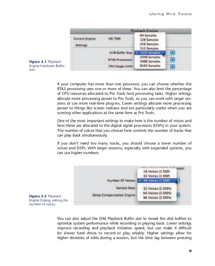 pro tools system requirements chart