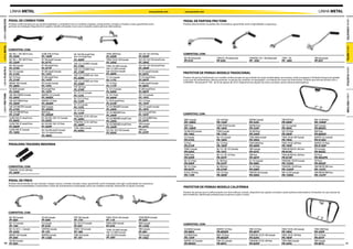 LINHA METAL                                                                                                                                   www.protork.com         www.protork.com                                                                                                                       LINHA METAL

                  PEDAL DE CÂMBIO TORK




                                                                                                                                                                                                                                                                                                                                                        LINHA CAPACETES
LINHA CAPACETES




                                                                                                                                                                                        PEDAL DE PARTIDA PRO TORK
                  Produto confeccionado em aço de alta qualidade e compatível com os modelos originais, componentes cortados e furados a laser, garantindo assim                        Produto desenvolvido no padrão das montadoras, garantindo assim originalidade e segurança.
                  precisão na instalação Disponível em opções, retrátil, articulado e nas cores cromado e preto (pintura eletrostática).
LINHA METAL




                                                                                                                                                                                                                                                                                                                                                        LINHA METAL
                  COMPATÍVEL COM:
                  BIZ-100 + / BIZ 100 ES Crom.     CG/ML/TUR. 87 Preto             NX-150/200 retratil Preto        TITAN-2000 Preto                 XLX-250 / XLX-350 Preto            COMPATÍVEL COM:
                  PC-33HC                          PC-16HP                         XLR-125 retrátil Preto           PC-03HP                          PC-05HP
                                                                                                                                                                                        BIZ 100 Galvanizado              TITAN 95>99 Galvanizado          TITAN/FAN-128 > 08 Galvanizado   TITAN - 150                     YBR Galvanizado
                  BIZ-100 + / BIZ 100 ES Preto     DT-180 retratil Cromado         PC-40HP                          TITAN-150 05>08 Cromado          XLX-250 / XLX-350 retratil Crom.   PP-01H                           PP-02H                           PP - 03H                         PP - 06H                        PP-05Y
                  PC-33HP                          PC-07YC                         NXR-125/150 BROS Cromado         PC-35HC                          PC-39HC
                  BIZ-100 Cromado                  DT-180 retratil Preto           PC-17HC                          TITAN-150 2009 Cromado           XLX-250 / XLX-350 retratil Preto
                  PC-27HC                          PC-07YP                                                                                           PC-39HP
LINHA PLÁSTICA




                                                                                                                                                                                                                                                                                                                                                        LINHA PLÁSTICA
                                                                                   NXR-125/150 BROS Preto           FAN-125 2009 Cromado
                  BIZ-125 Cromado                  DT-200 retratil Cromado         PC-17HP                          FAN-150 2010 Cromado             XT-225 retratil Cromado
                  PC-31HC                          PC-14YC                                                          PC-36HC                          PC-09YC                            PROTETOR DE PERNAS MODELO TRADICIONAL
                                                                                   NXR-125/150 BROS retr. Crom.
                  BIZ-125 Preto                    DT-200 retratil Preto           PC-22HC                          TT-125 Cromado                   XT-225 retratil Preto              Protetor de pernas Tradicional é um modelo confeccionado em aço tubular de seção arredondada, sem arestas, onde sua largura é limitada à largura do guidão
                  PC-31HP                          PC-14YP                         NXR-125/150 BROS retr. Preto     PC-11YC                          PC-09YP                            e em caso de tombamento, oferece proteção as pernas do condutor, ao passageiro, e as laterais do motor da motocicleta. Produto que esta de acordo com o
                  DREAM-100 Cromado                DTZ retratil Cromado                                             TT-125 Preto                     XT-600 retratil Cromado            CONTRAN - Resolução Nº 356 de 02 de agosto de 2010. Disponível nas opções de cores cromado e preto (pintura eletrostática).
                                                                                   PC-22HP
                  PC-28HC                          PC-10YC                         POP-100 Preto                    PC-11YP                          PC-08YC
                  CB-300 R Cromado                 DTZ retratil Preto              PC-37HP                          XL-125 S Cromado                 XT-600 retratil Preto
                  PC-33HC                          PC-10YP                         RD-125/135 Cromado               PC-04HC                          PC-08YP
LINHA PRO TORK




                                                                                                                                                                                                                                                                                                                                                        LINHA PRO TORK
                  CBX-200 STRADA Cromado           HUNTER-125 Cromado              PC-12YC                          XL-125 S Preto                   XTZ-125 Cromado
                  PC-20HC                          PC-30SDC                        RD-125/135 Preto                 PC-04HP                          PC-19YC
                  CBX-200 STRADA Preto             HUNTER-125 Preto                PC-12YP                          XL-250 R retratil Preto          XTZ-125 Preto
                  PC-20HP                          PC-30SDP                        RX-125 Cromado                   PC-01HP                          PC-19YP
                  CBX-250 TWISTER Cromado          MAX Cromado                     PC-15YC                          XR-250 TORNADO Cromado           XTZ-125 retratil Cromado
                  PC-21HC                          PC-29SDC                        RX-125 Preto                     PC-24HC                          PC-18YC
                  CBX-250 TWISTER Preto            MAX Preto                       PC-15YP                          XR-250 TORNADO Preto             XTZ-125 retratil Preto
                  PC-21HP                          PC-29SDP                                                         PC-24HP                          PC-18YP                            COMPATÍVEL COM:
                                                                                   TITAN/FAN-125 05>08 Crom.
                  CG/ML/TUR. 87 retratil Crom.     NX-150/200 / XLR-125 Cromado    PC-26HC                          XR-250 TORNADO retratil Crom.    XTZ-250 LANDER Preto
                  PC-06HC                          PC-02HC                                                          PC-25HC                          PC-34YP                            BROS Cromado                     XLX-350 Preto                    KATANA Cromado                   TWISTER Preto                   FAN-125 09 Preto
                                                                                   TITAN/FAN-125 05>08 Preto                                                                            PR-158HC                         PR-12HP                          PR-32SC                          PR-59HP                         PR-159HP
                  CG/ML/TUR. 87 retratil Preto     NX-150/200 / XLR-125 Preto      PC-26HP                          XR-250 TORNADO retratil Preto    YBR Cromado
                  PC-06HP                          PC-02HP                                                                                           PC-23YC                            BROS Preto                       TODAY/TITAN Cromado              KATANA Preto                     XLR-125 Cromado                 MAX Cromado
                                                                                   TITAN-2000 Cromado               PC-25HP                                                             PR-158HP                         PR-16HC                          PR-33SP                          PR-30HC                         PR-88SDC
                  CG/ML/TUR. 87 Cromado            NX-150/200 retratil Cromado     PC-03HC                          XLX-250 / XLX-350 Cromado        YBR Preto
                  PC-16HC                          XLR-125 retrátil Cromado                                                                          PC-23YP                            CB-400/450 Cromado               TITAN Cromado                    XR-200 Preto                     XLR-125 Preto                   MAX Preto
                                                                                                                    PC-05HC                                                             PR-14HC                          PR-17HC                          PR-34HP                          PR-30HP                         PR-88SDP
                                                   PC-40HC
                                                                                                                                                                                        CG Cromado                       ML-125 Cromado                   TITAN 2000 Cromado               TITAN-150 04>08 Cromado         HUNTER-125 Cromado
                                                                                                                                                                                        PR-01HC                          PR-18HC                          PR-39HC                          PR-79HC                         PR-91SDC
                  PEDALEIRA TRASEIRA REDONDA                                                                                                                                            CG Preto                         ML-125 Preto                     TITAN 2000 Preto                 TITAN-150 04>08 Preto           HUNTER-125 Preto
                                                                                                                                                                                        PR-01HP                          PR-18HP                          PR-40HP                          PR-79HP                         PR-91SDP
                                                                                                                                                                                        TODAY Cromado                    RD-125 / RX-125 Cromado          YBR Cromado                      TITAN-00/FAN-05>08 Crom.        YES Cromado
                                                                                                                                                                                        PR-02HC                          PR-19YC                          PR-45YC                          PR-81HC                         PR-96SZC
                                                                                                                                                                                        TODAY Preto                      RD-125 / RX-125 Preto            YBR Preto                        TITAN-00/FAN-05>08 Preto        YES Prata
                                                                                                                                                                                        PR-03HP                          PR-20YP                          PR-46YP                          PR-81HP                         PR-96SZPR
                                                                                                                                                                                        RD-125 S Preto                   DT-180 Preto                     GF-125 Cromado                   TITAN/FAN-150 09 Cromado        YES Preto
                                                                                                                                                                                        PR-04HP                          PR-24YP                          PR-49KC                          PR-152HC                        PR-96SZP
                  COMPATÍVEL COM:                                                                                                                                                       RD-135 Z Preto                   NX-200 Preto                     GF-125 Preto                     TITAN/FAN-150 09 Preto          YBR/YBR FACTOR Crom.
                   TITAN/FAN-125 05>08 Preto                                                                                                                                            PR-05YP                          PR-27HP                          PR-50KP                          PR-152HP                        PR-153YC
                   PC-26HP                                                                                                                                                              XL/XLX-250 Preto                 XLR-125 Preto                    TWISTER 250 Cromado              FAN-125 09 Cromado              YBR/YBR FACTOR Preto
                                                                                                                                                                                        PR-11HP                          PR-30HP                          PR-59HC                          PR-159HC                        PR-153YP

                  PEDAL DE FREIO
                  Produto desenvolvido em aço tubular e chapas maciça, cortada e furadas a laser, garantindo assim instalação mais ágil e praticidade aos mecânicos.
                  Proporciona originalidade a motocicleta. A base de acionamento é estampada como nos modelos originais. Disponível na opção cromado.
                                                                                                                                                                                        PROTETOR DE PERNAS MODELO CALIFÓRNIA
                                                                                                                                                                                        Protetor de pernas que é confeccionado com dois reforços centrais, disponível nas opções cromado e preto (pintura eletrostática). Produzido em aço tubular de
                                                                                                                                                                                        alta resistência, oferecendo proteção para as pernas e para o motor.




                  COMPATÍVEL COM:
       BIZ-100 Cromado                             CB-450 Cromado                  POP-100 Cromado                  TITAN-150 04>08 Cromado          TITAN/TODAY Cromado
       PF-06H                                      PF-09H                          PF-17H                           PF-11H                           PF-02H
       BIZ-125 Cromado                             CG Cromado                      RD-125/135 Cromado               TOTAN-2000 Cromado               WEB Cromado                        COMPATÍVEL COM:
       PF-14H                                      PF-01H                          PF-03Y                           PF-07H                           PF-15SD
       BIZ-125 2011 > Cromado                      CRYPTON Cromado                 SPEED-150 Cromado                TITAN-150 2009 Cromado           YBR Cromado                        CG/CARGO Cromado                 HUNTER-125 Preto                 TDM-225 Preto                    TITAN-150 05>08 Cromado         TITAN-2000 Preto
       PF-22HC                                     PF-10Y                          PF-18D                           FAN-125 2009 Cromado             PF-08Y                             PR-08HC                          PR-89SDP                         PR-68YP                          PR-78HC                         PR-43HP
       DREAM-100 Cromado                           HUNTER Cromado                  STAR-50 Cromado                  FAN-150 2010 Cromado             YES Cromado                        CG/CARGO Preto                   MAX-125 Preto                    TITAN/FAN 125 05>08 Cromado      TITAN-150 05>08 Preto           XTZ-125 Preto
       PF-04H                                      PF-13SD                         PF-19T                           PF-20H                           PF-16SZ                            PR-15HP                          PR-86SDP                         PR-82HC                          PR-78HP                         PR-69YP
       CB-400 Cromado                                                                                                                                                                   HUNTER-125 Cromado               TDM-225 Cromado                  TITAN/FAN 125 05>08 Preto        TITAN-2000 Cromado              YBR Cromado
    40 PF-05H                                                                                                                                                                           PR-89SDC                         PR-68YC                          PR-82HP                          PR-42HC                         PR-80YC                      41
 