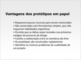 Prototipos de Baixa e Alta Fidelidade
