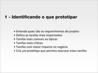 Prototipos de Baixa e Alta Fidelidade