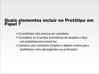 Prototipos de Baixa e Alta Fidelidade