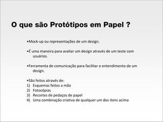 Prototipos de Baixa e Alta Fidelidade