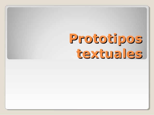 Prototipos textuales