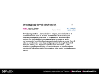 Prototyping saves your bacon