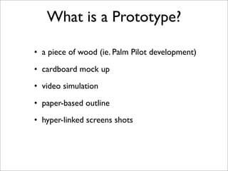 Prototype and User Test | PDF