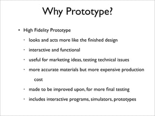 Prototype and User Test | PDF