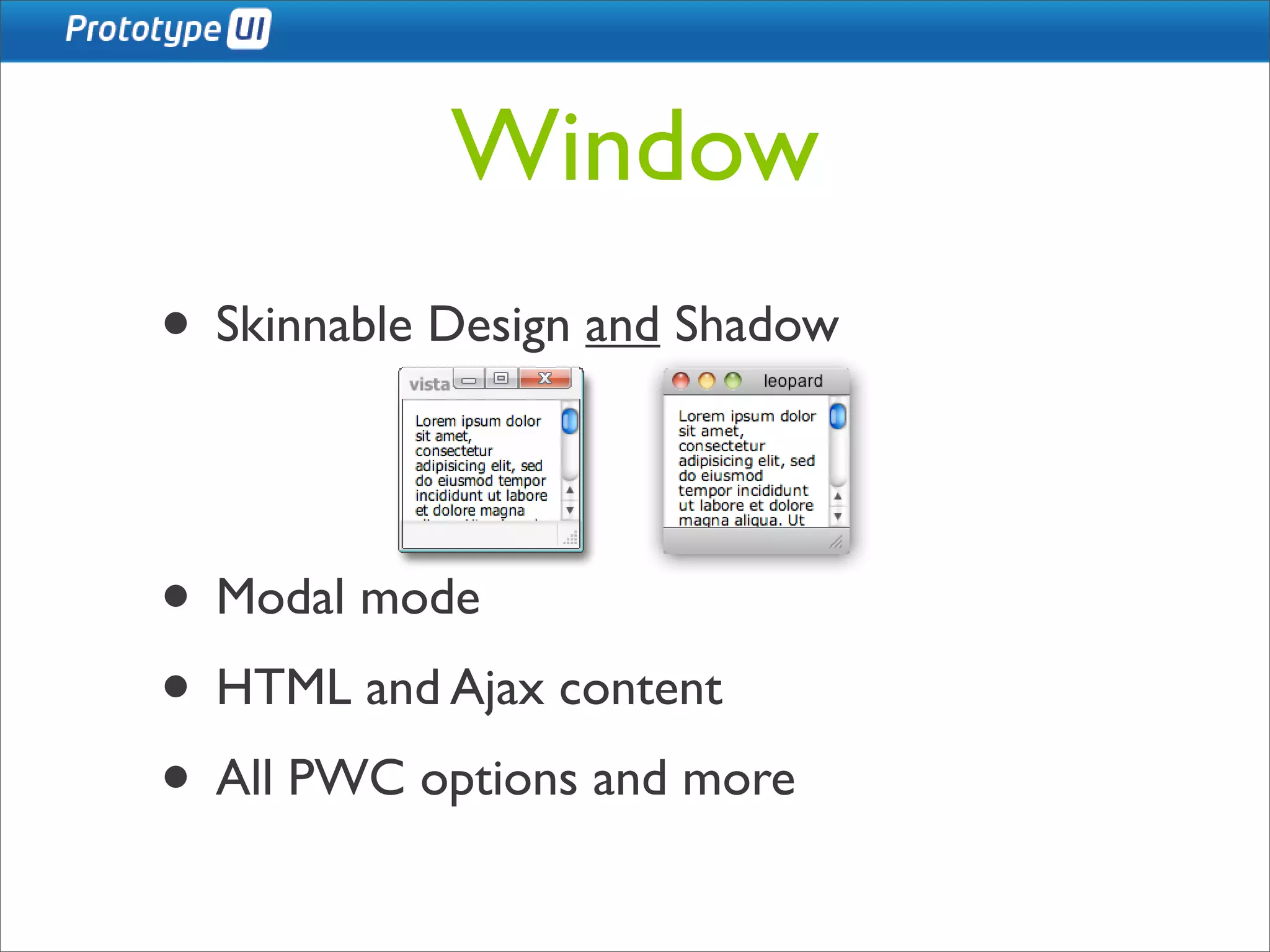 Prototype UI