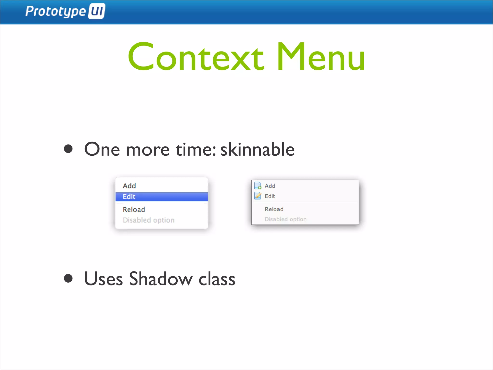 Prototype UI
