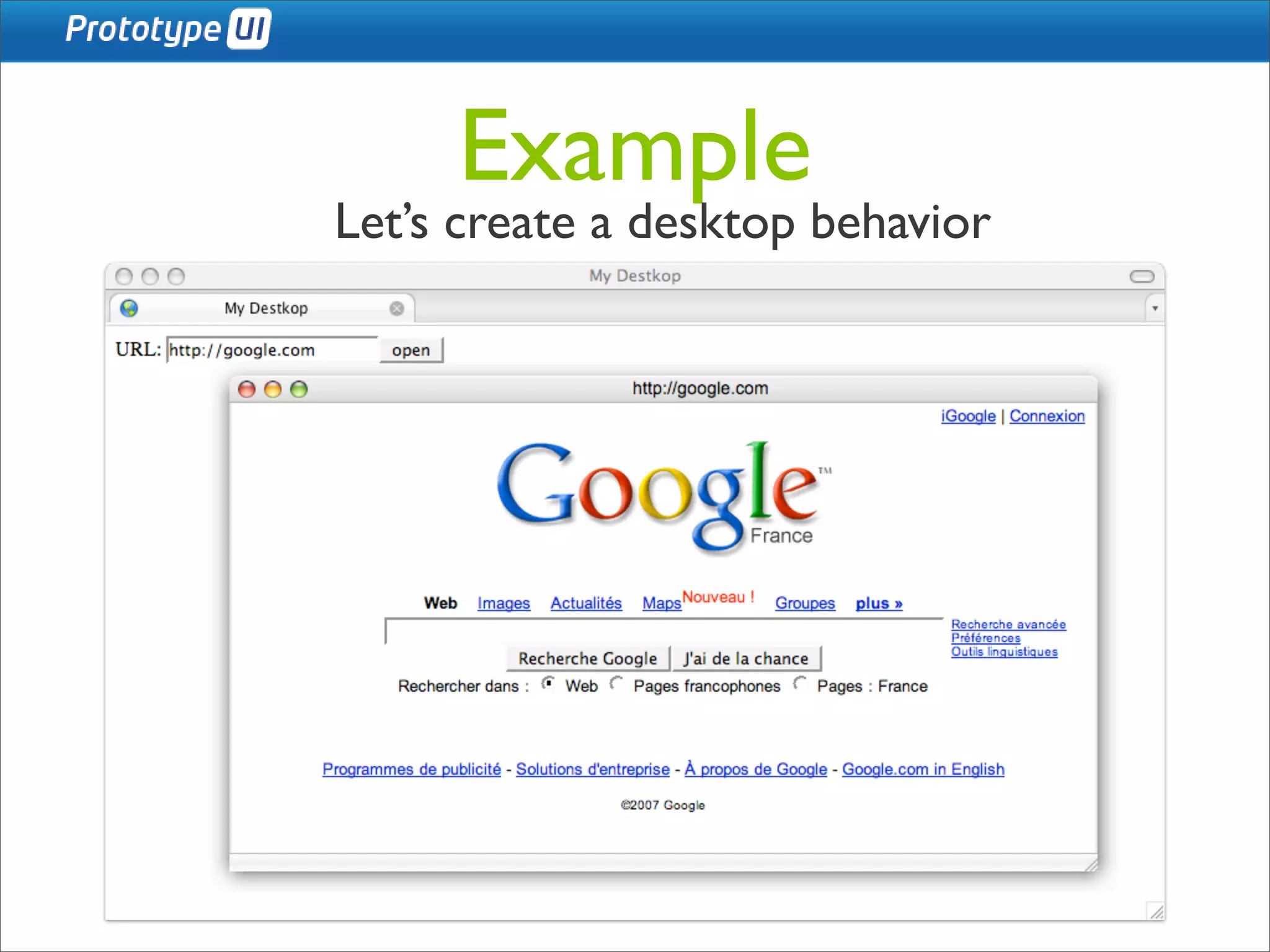 Prototype UI