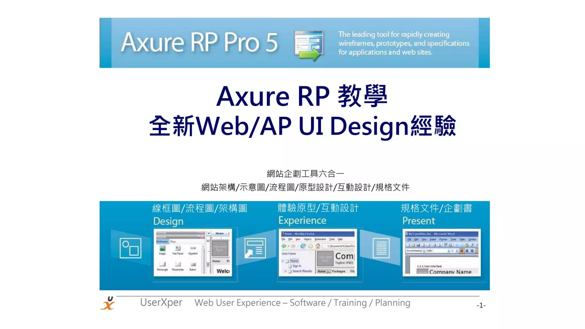 產品原型(Prototype)觀念分享 with Axure RP | PDF