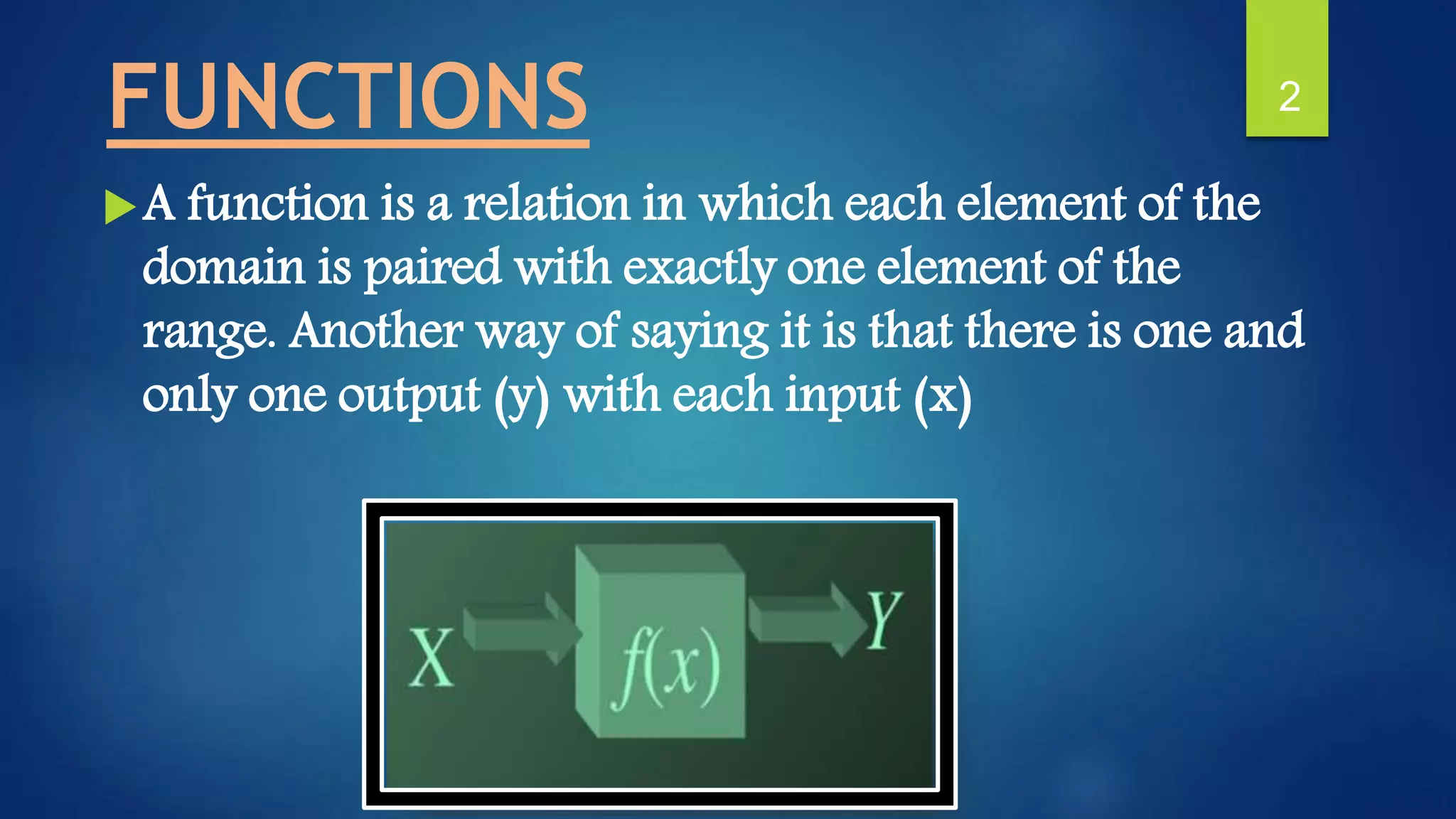 function on mathematics | PPT