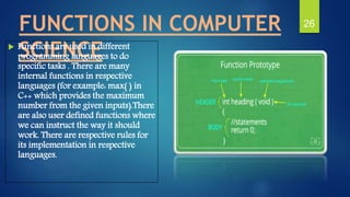 function on mathematics | PPT