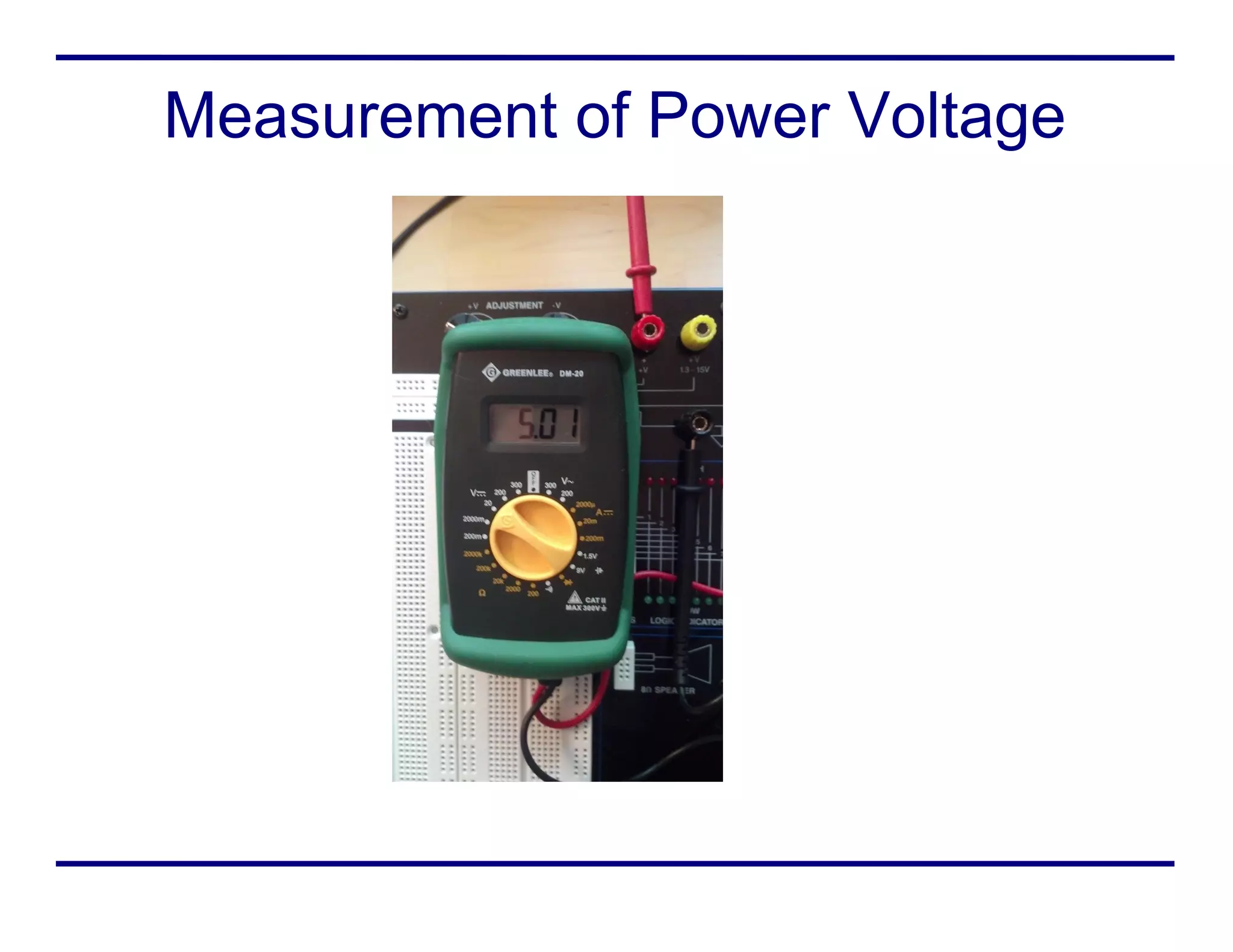 Measurement of Power Voltage