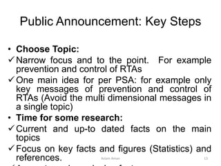 Rtas Example Prototype for health education program on prevention & control of rt as ...