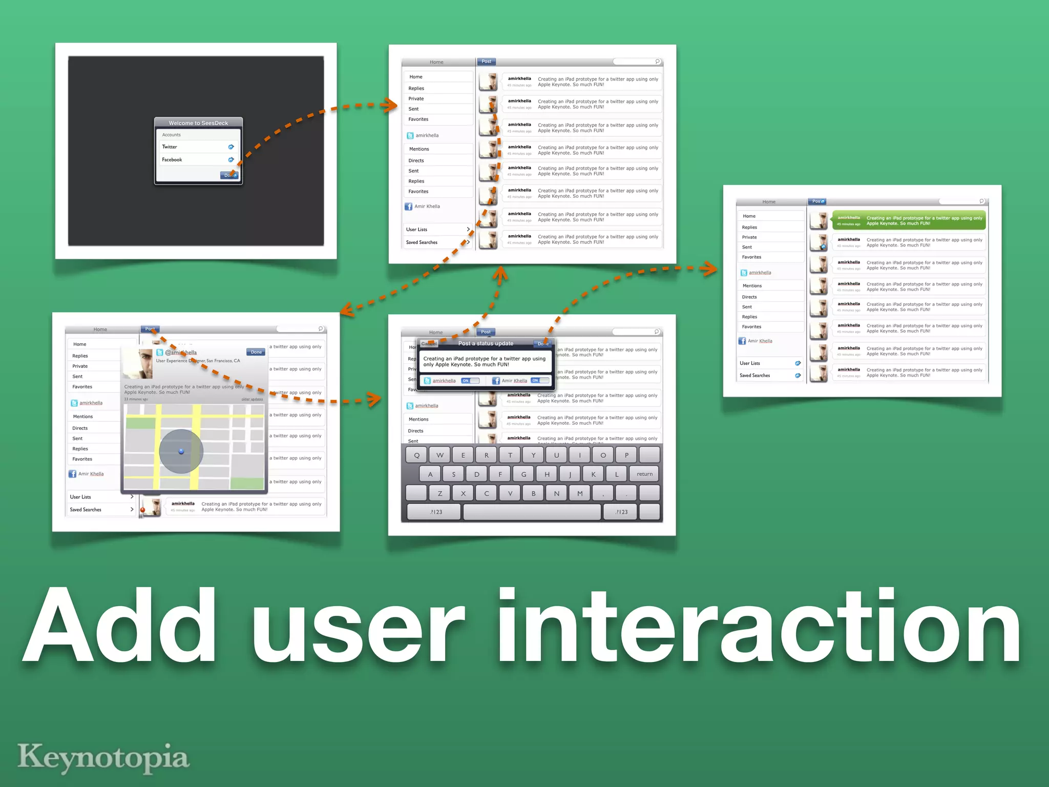 Add user interaction
 