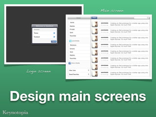 Main screen




  Login screen




Design main screens
 