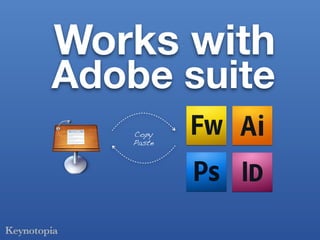 Works with
Adobe suite
    Copy
    Paste
 