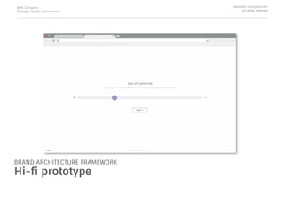BRAND ARCHITECTURE FRAMEWORK
Hi-ﬁ prototype
With Company
Strategic Design Consultancy
www.with-company.com
all rights reserved
 