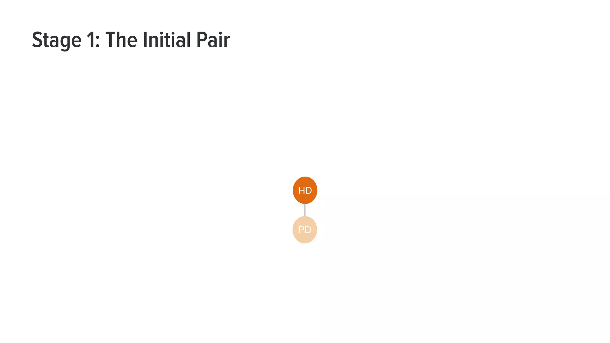 Stage 1: The Initial Pair
HD
PD
 