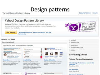 Design patterns
 