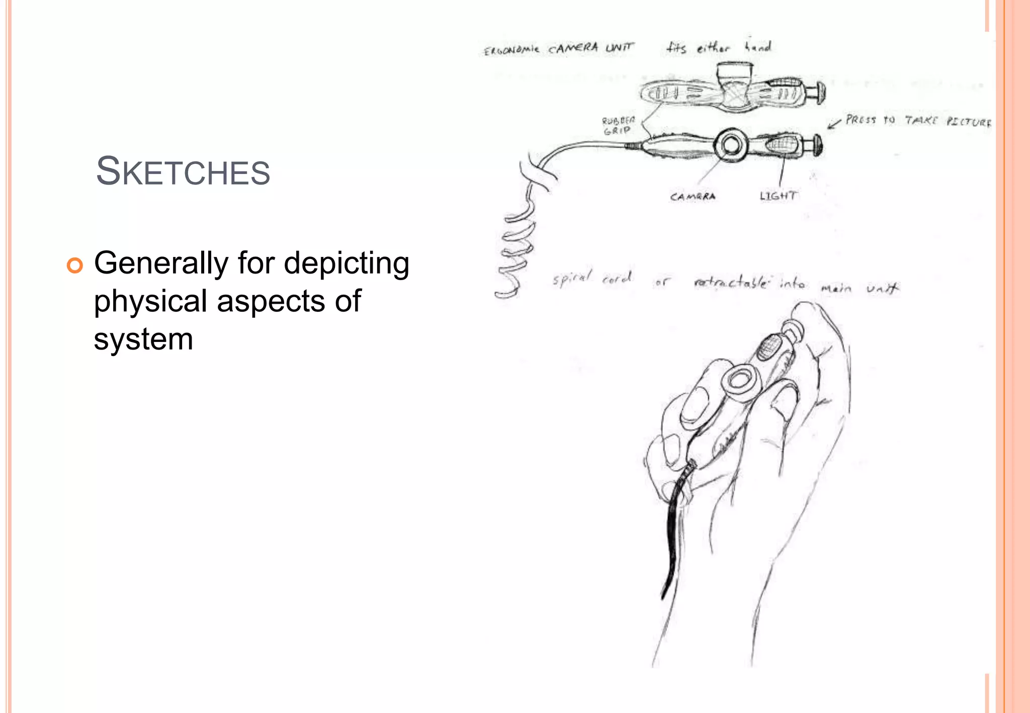 SKETCHES
 Generally for depicting
physical aspects of
system
25
 