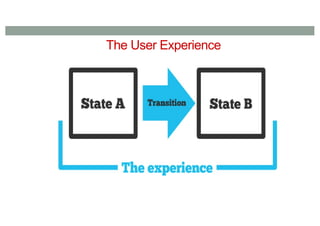 The User Experience
 