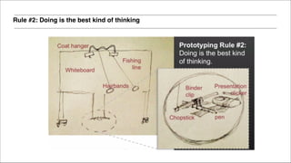 Rule #2: Doing is the best kind of thinking
 