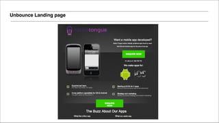 Unbounce Landing page
 