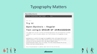 Typography Matters
 