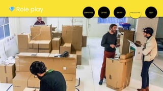 EMPATHISE DEFINE IDEATE PROTOTYPE TEST
💎 Role play
 