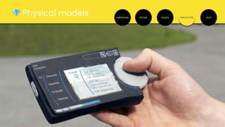 EMPATHISE DEFINE IDEATE PROTOTYPE TEST
💎 Physical models
 