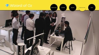 EMPATHISE DEFINE IDEATE PROTOTYPE TEST
💎 Wizard of Oz
 