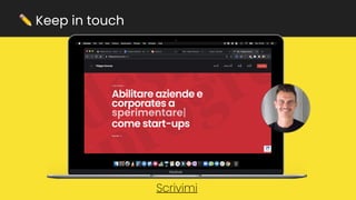 ✏ Keep in touch
Scrivimi
 