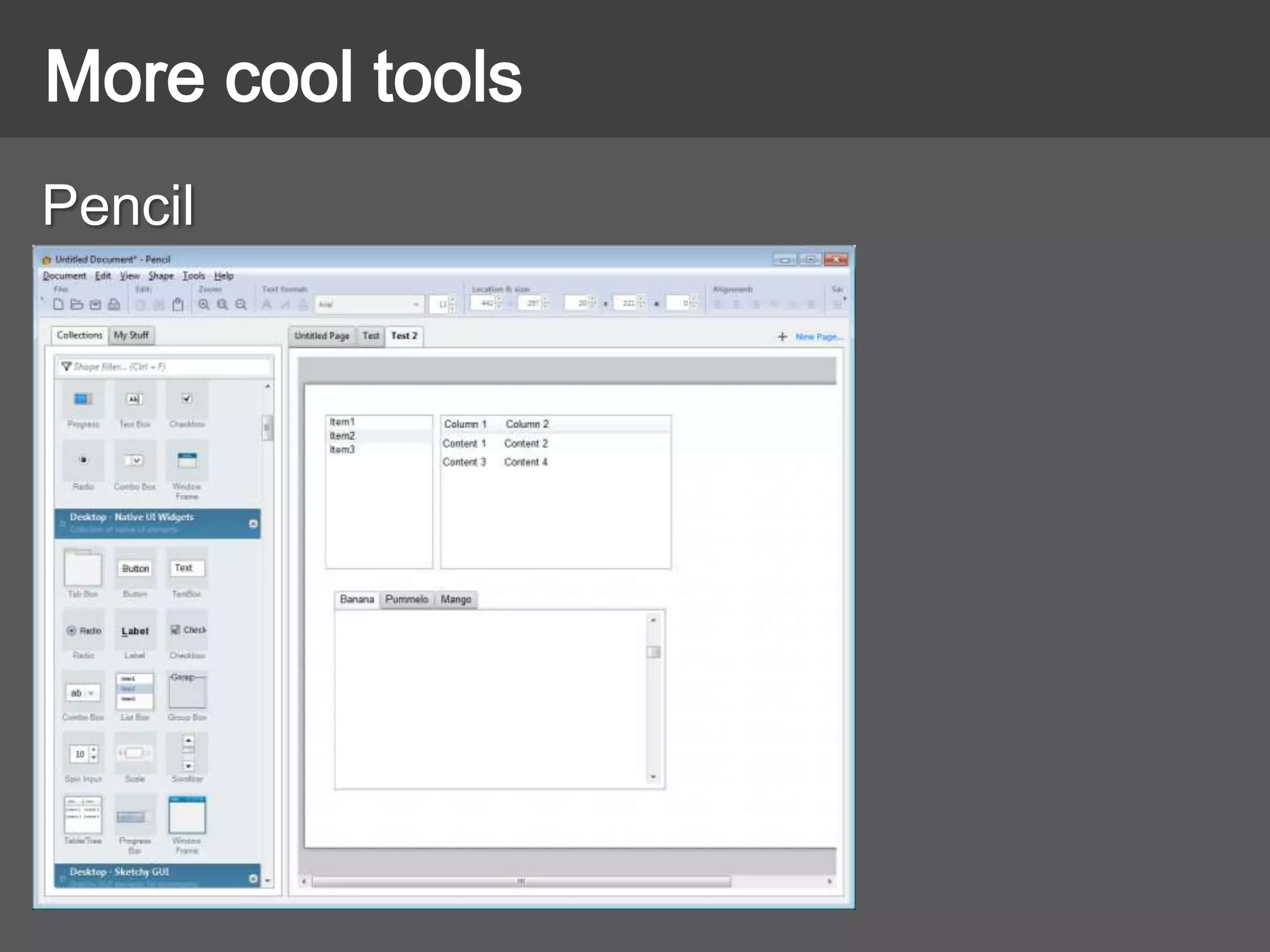 Pencil
More cool tools
 