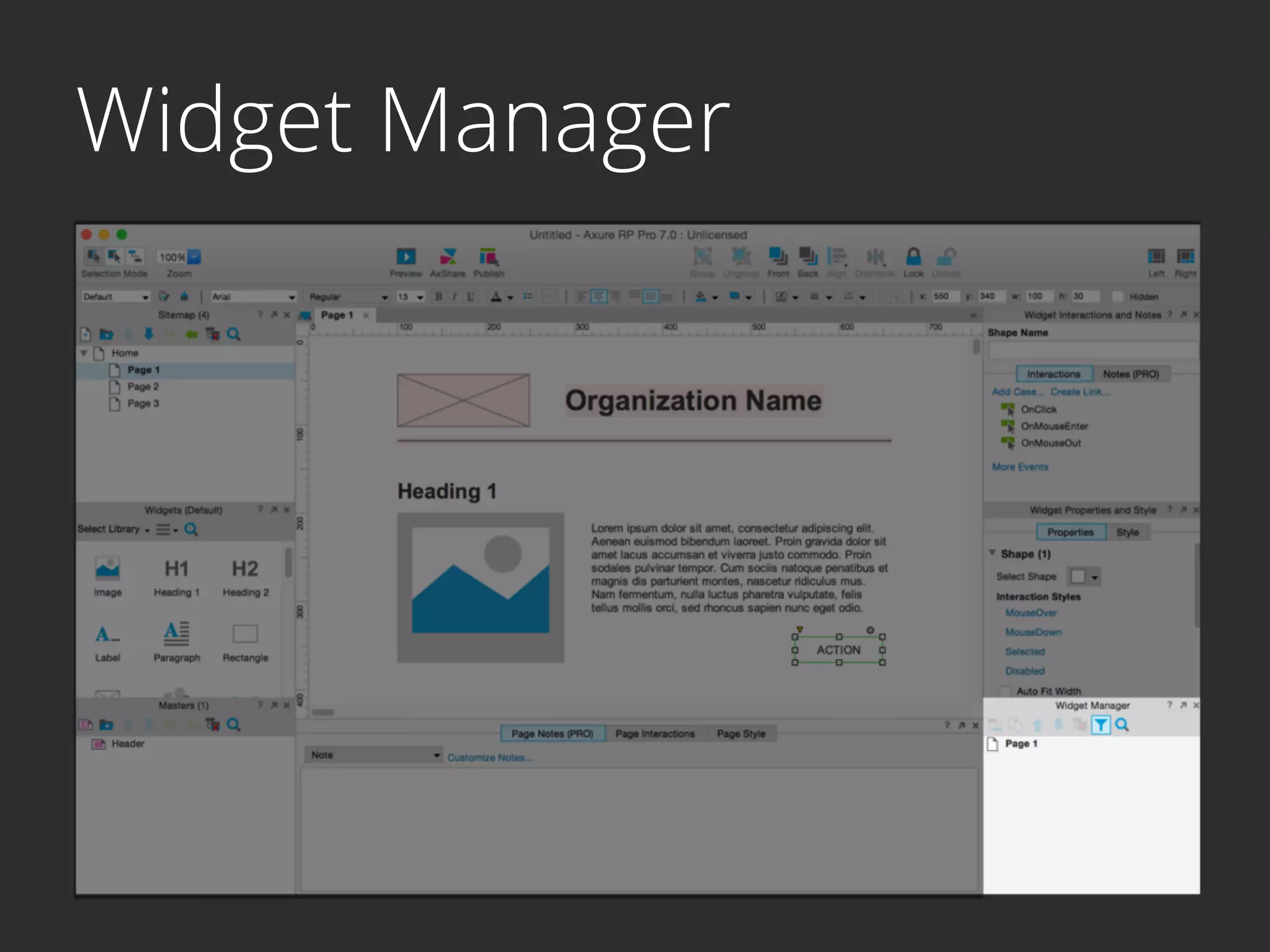 Widget Manager
 