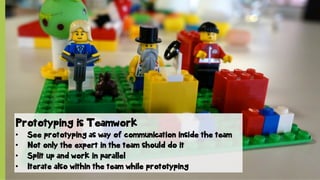 © SAP 2012 | 13
Prototyping is Teamwork
•  See prototyping as way of communication inside the team
•  Not only the expert in the team should do it
•  Split up and work in parallel
•  Iterate also within the team while prototyping
 