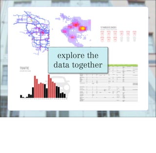explore the
data together
 