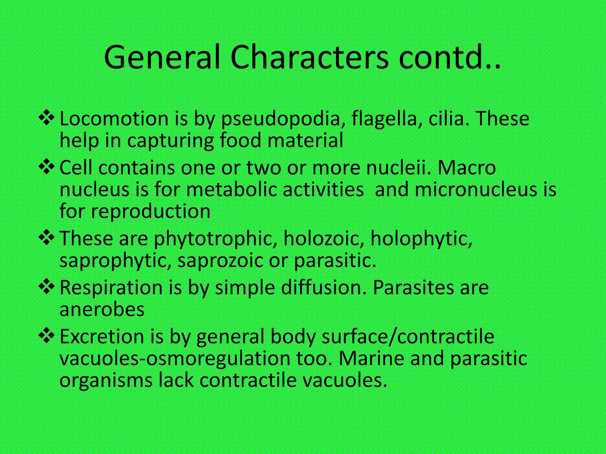 Protozoa general characters | PPTX