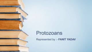 Protozoans
Represented by :- FANIT YADAV
 