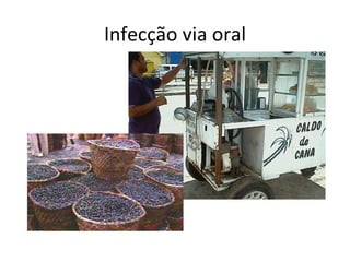 Infecção via oral
 