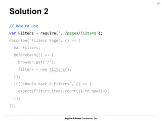 Problem 3
Small change in html can cause
many changes in tests
20
 