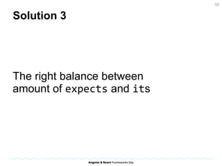 Solution 3
The right balance between
amount of expects and its
58
 