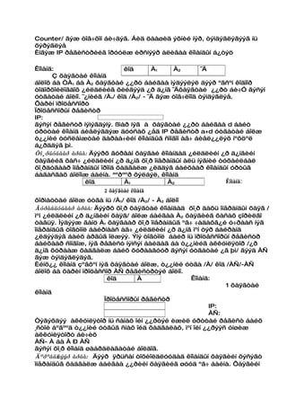 Counter/ ãýæ òîâ÷õîí áè÷äýã. Áèä öààøèä ýõíèé íýð, òýìäýãëýãýýã íü
õýðýãëýå
Èíãýæ IP ðåãèñòðèéã îðóóëæ èðñíýýð àëèâàà êîìàíäûí á¿òýö

Êîìàíä:                      êîä       À1     À2       ¯Ä
      Ç õàÿãòàé êîìàíä
áîëîõ áà “À1 áà À2 õàÿãòàé ¿¿ðò áàéãàà ìýäýýëýë äýýð ºãñºí êîäîîð
òîäîðõîéëîãäîõ ¿éëäëèéã õèéãýýä ¿ð ä¿íã ¯Äõàÿãòàé ¿¿ðò áè÷” ãýñýí
óòãàòàé áîëíî. ¯¿íèéã /À1/ êîä /À2/ - ¯Ä ãýæ òîâ÷ëîîä òýìäýãëýå.
Õàðèí ïðîöåññîðò
Ïðîöåññîðûí ðåãèñòð
IP:
ãýñýí ðåãèñòð íýìýãäýíý. ßìàð íýã à õàÿãòàé ¿¿ðò áàéãàà d áàéò
óðòòàé êîìàíä áèåëýãäýæ äóóñàõ ¿åä IP ðåãèñòð a+d óòãàòàé áîëæ
ò¿¿íèé òóñëàìæòàé äàðàà÷èéí êîìàíäûã ñîíãîí àâ÷ áèåë¿¿ëýõ íºõöºë
á¿ðääýã þì.
Õî¸ðäóãààð àðãà: Äýýðõ ãóðâàí õàÿãàé êîìàíäàä ¿éëäëèéí ¿ð ä¿íãèéí
õàÿãèéã õàñ÷ ¿éëäëèéí ¿ð ä¿íã õî¸ð îïåðàíäûí àëü íýãíèé òóõàéëáàë
õî¸ðäóãààð îïåðàíäûí îðîíä õàäãàëæ ¿ëääýã áàéõààð êîìàíäûí óðòûã
áàãàñãàõ áîëîìæ áàéíà. ªºðººð õýëáýë, êîìàíä
                êîä          À1             À2                Êîìàíä:
                     2 õàÿãòàé êîìàíä
ôîðìàòòàé áîëæ óòãà íü /À1/ êîä /À2/ - À2 áîëíî
Ãóðàâäóãààð àðãà: Äýýðõ õî¸ð õàÿãòàé êîìàíäàä õî¸ð äàõü îïåðàíäûí õàÿã /
ìºí ¿éëäëèéí ¿ð ä¿íãèéí õàÿã/ áîëæ áàéãàà À2 õàÿãèéã õàñàõ çîðèëãî
òàâüÿ. Ìýäýýæ ãàíö À1 õàÿãààð õî¸ð îïåðàíäûã ºã÷ ÷àäàõã¿é ó÷ðààñ íýã
îïåðàíäûã òîãòìîë áàéðíààñ àâ÷ ¿éëäëèéí ¿ð ä¿íã ìºí òýð áàéðàíä
¿ëäýýäýã áàéõ àðãûã îëæýý. Ýíý òîãòìîë áàéð íü ïðîöåññîðûí ðåãèñòð
áàéõààð ñîíãîæ, íýã ðåãèñò íýìñýí áàéäàã áà ò¿¿íèéã àêêóìëÿòîð /¿ð
ä¿íã õóðààæ õàäãàëæ áàéõ õóðààãóóð ãýñýí óòãàòàé ¿ã þì/ ãýýä ÀÑ
ãýæ òýìäýãëýäýã.
Èéíõ¿¿ êîìàíä çºâõºí íýã õàÿãòàé áîëæ, ò¿¿íèé óòãà /À/ êîä /ÀÑ/-ÀÑ
áîëîõ áà õàðèí ïðîöåññîð ÀÑ ðåãèñòðòýé áîëíî.
                        êîä      À              Êîìàíä:
                                                           1 õàÿãòàé
êîìàíä
                       Ïðîöåññîðûí ðåãèñòð
                                                      IP:
                                                      ÀÑ:
“ýãýõäýý àêêóìëÿòîð íü ñàíàõ îéí ¿¿ðòýé èæèë óðòòàé ðåãèñò áàéõ
¸ñòîé áºãººä ò¿¿íèé óòãûã ñíàõ îéä õàäãàëàõ, ìºí îéí ¿¿ðýýñ óíøèæ
àêêóìëÿòîðò áè÷èõ
ÀÑ- À áà À Ð ÀÑ
ãýñýí õî¸ð êîìàíä øààðäëàãàòàé áîëäîã.
Äºðºâäż ãýýð àðãà: Äýýð ÿðüñàí òîõèîëäëóóäàä êîìàíäûí õàÿãèéí õýñýãò
îïåðàíäûã õàäãàëæ áàéãàà ¿¿ðèéí õàÿãèéã øóóä ºã÷ áàéíà. Õàÿãèéí
 