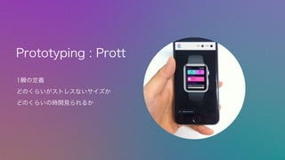 Prototyping : Prott
1˲ζx
ɤΤ餤ȥ쥹ʤ
ɤΤ餤ΕrgҊ뤫
 
