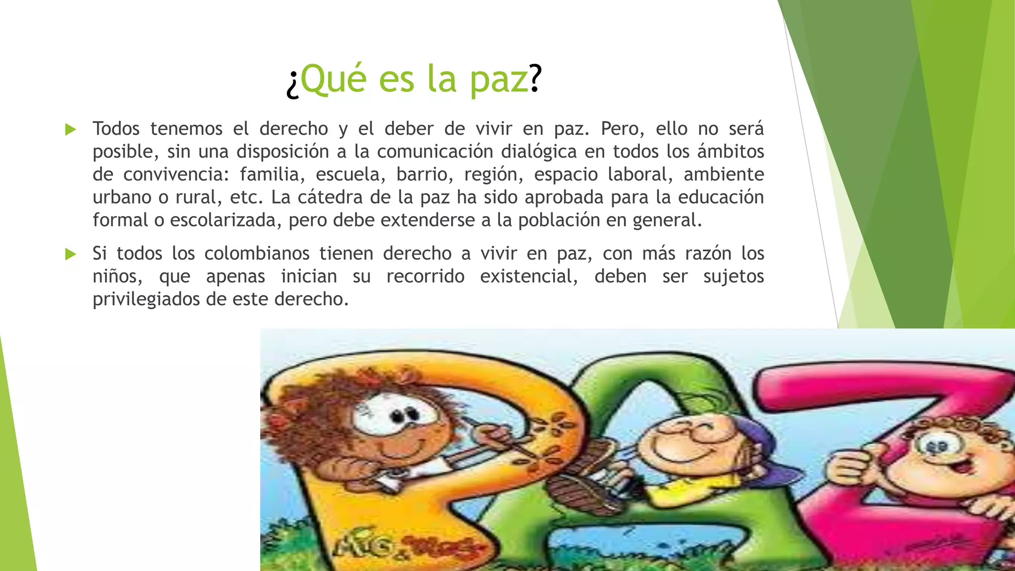 Cátedra de la Paz y Convivencia Escolar | PPTX
