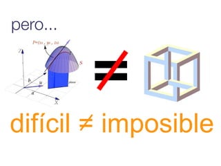 pero...




difícil = imposible
 