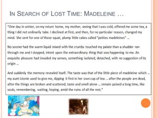 IN SEARCH OF LOST TIME: MADELEINE …
 