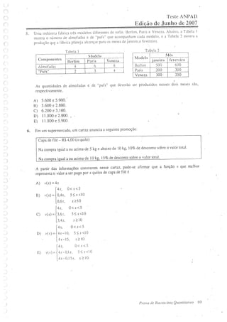 Prova de raciocinio quantitavo junho 2007
