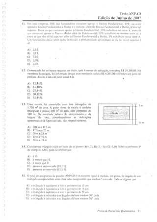 Prova de raciocinio quantitavo junho 2007